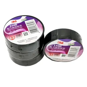 3M1500 High Quality Insulating Tape Vinyl Electric Tape Lead-free Black