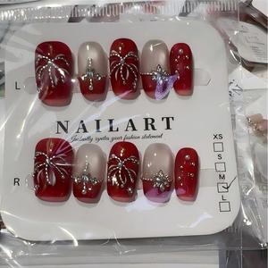 <span class=keywords><strong>Uñas</strong></span> Acrílicas Hechas a Mano de Estilo Aleatorio, 10 Piezas, <span class=keywords><strong>Uñas</strong></span> <span class=keywords><strong>Postizas</strong></span> al por Mayor, <span class=keywords><strong>Uñas</strong></span> de Diseño a Presión - Product Image 4