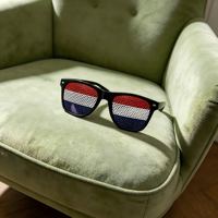 Lunettes de soleil publicitaires personnalisées avec logo, imprimées numériquement, pour événements sportifs, matchs de football, promotion, cadeau d'entreprise