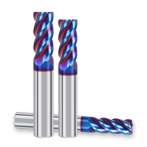 Fraise à queue en carbure monobloc pour CNC, 4 dents, à rayon d'angle, HRC65, pour arrondissement et finition - Product Image 6