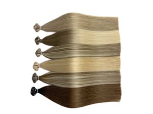 100% Punta de queratina Natural Remy extensiones de cabello humano Color claro doble dibujado Nano ITIP Y K Flat F I <span class=keywords><strong>U</strong></span> Raw Ktips - Product Image 3