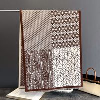 Écharpe personnalisée avec logo, imprimé cachemire et léopard, pour femme, hiver, verte, épaisse, chaude, de luxe, châle, tour de cou, réversible, vente en gros