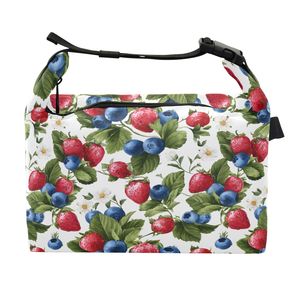 Bolsa de almuerzo personalizada con diseño de paraíso tropical de frutas del bosque de Hawái, bolsa con aislamiento térmico, bolsa para pícnic escolar <span class=keywords><strong>al</strong></span> aire libre - Product Image 1