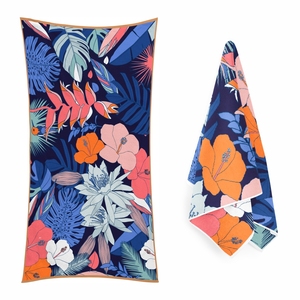 Personnalisé 80 Polyester 20 Polyamide Anti Sable Léger Mince Serviettes De Plage En Microfibre - Product Image 3