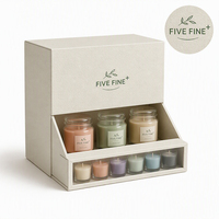 Boîte d'emballage pour bougies en carton rigide avec logo personnalisé, vente en gros, faible MOQ, taille personnalisée, boîtes cadeaux imprimées parfumées de luxe