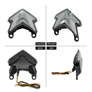 Luz Trasera LED para Motocicleta, Luz de Freno, Direccional Integrada para <span class=keywords><strong>Kawasaki</strong></span> <span class=keywords><strong>Z125</strong></span> 2013-2022 <span class=keywords><strong>Ninja</strong></span> ZX6R Z800 2013-2016 - Product Image 3