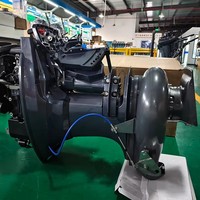 Potente motor fueraborda V6 de 150 HP, de 2 o 4 tiempos, motor de gasolina de alta resistencia para embarcaciones comerciales grandes