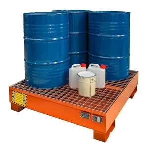 SALL - SEN3040000 Palettes de déversement en acier peint pour un stockage intérieur sûr des fûts-EAN 662641928879 SPILL RESPONSE - Product Image 1