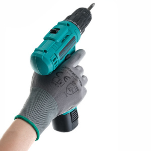 <b>Garden</b> Industrial Construction Anti Slip 13 Gauge Polyester Knitted PU Coated Assembly Customizable Work Safety Gloves - Product Image 4