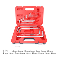 Jeu de clés hexagonales en T, clés Allen Torx en acier S2 robustes, 2 3 4 5 6 8 10 12 14 mm avec extrémités plates et sphériques pour la réparation de machines
