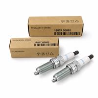 Bougie d'allumage automobile, bougie d'allumage en iridium, bougie d'allumage moteur 18857-09085 1885709085 SILZKR8H9G haute performance, compatible avec Hyundai Genesis