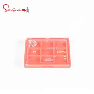 Private Label Makeup Magnetic Empty Eyeshadow Packaging 9 Color Custom Logo Eyeshadow Palette