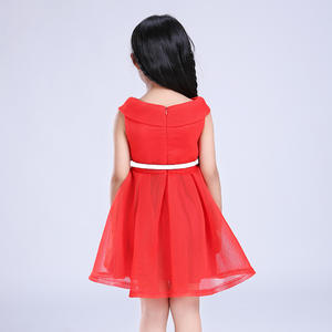 Robe de soirée rouge en mousseline et georgette de haute qualité, nouvelle et populaire - Product Image 2