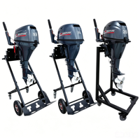 Kontrol Tiller Mesin Kapal Laut Aluminium Alloy 9.9HP 4 Tak Kompatibel dengan Perahu Nelayan Kayu