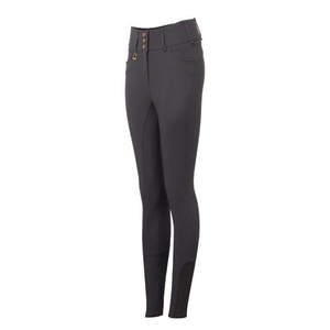 กางเกงขี่ม้าทรงสลิมฟิตเอวสูงผ้าเนื้อดีสำหรับผู้หญิง - Product Image 1