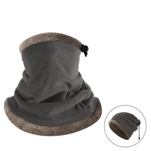 Outdoor Warm Neck Warmer Hat With Drawstring Adjustable Solid Color Windproof Cycling Face Mask Headgear Tactical Headgear - Product Image 3