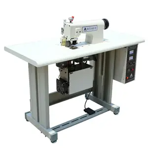 Automatic ultrasonic welding sewing machine for lace bedspread pillowcase skirt crimping