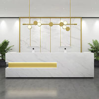 Table de réception pour salon de beauté, design moderne, comptoir d'accueil