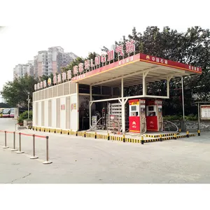 New Design Special Design Prefabricated Steel Structure Filling Station Lng Filling Station