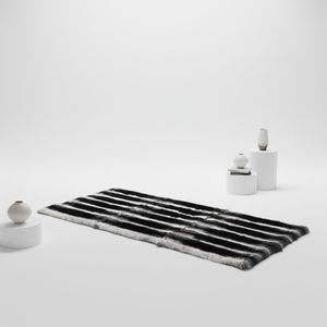 ขนกระต่ายเร็กซ์แท้ ขนชินชิล่า นุ่มเป็นธรรมชาติ สำหรับหุ้มเบาะรถยนต์และเสื้อผ้า ขนาด 55 ซม.*110 ซม. - Product Image 1