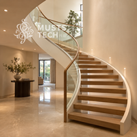 Escalier Courbé de Luxe : Design Élégant, Fabrication Professionnelle, Solution Technique