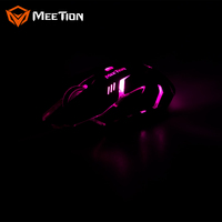 MeeTion M915 6D Mouse optik, Mouse Gaming dengan lampu latar berkabel