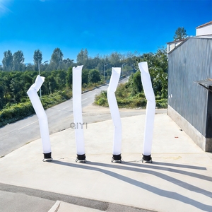 Muñeco Inflable Gigante Blanco para Publicidad Exterior, Bailarín Inflable Personalizado para Promoción - Product Image 2