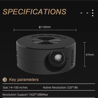 Vente en gros Nouveau 2026 YT200 Mini projecteur LED mobile pour usage domestique avec télécommande, système iOS Android, écran LCD et mise en miroir sans fil