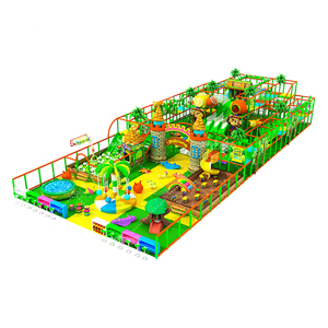 Dream Catch Centre de jeu pour enfants de 230 m² Équipement de jeu souple Aire de jeux intérieure en bois avec toboggan et filet - Product Image 1