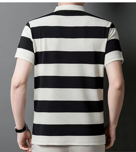 Camiseta Polo de Manga Corta de Verano para Hombre, de Alta Calidad, Antiarrugas, Tejido de Punto, Solapa Bordada, Estampado - Product Image 2