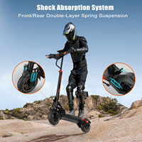 KUGOO M4 PRO MAX Trottinette Électrique Tout-Terrain pour Adultes Moteur 600W Autonomie 60KM 49KM/H Suspension Double Amortisseur 10 Pouces
