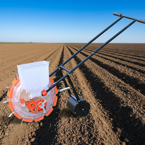 Semoir manuel pour tournesols avec anneaux à pointes pour la plantation <span class=keywords><strong>de</strong></span> précision des graines <span class=keywords><strong>de</strong></span> gazon, <span class=keywords><strong>de</strong></span> tournesols et <span class=keywords><strong>de</strong></span> cultures en rangée dans les jardins et sur les pelouses - Product Image 1
