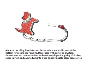 Gancho Plegable para Bolso con Logotipo Personalizado, Diseño <span class=keywords><strong>de</strong></span> Gato Adorable, Colgador <span class=keywords><strong>de</strong></span> Bolso para Mesa, Soporte Personalizado para Bolso, Gancho para Borde <span class=keywords><strong>de</strong></span> Mesa, Directo <span class=keywords><strong>de</strong></span> Fábrica - Product Image 4