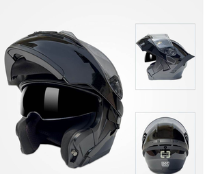 Casque de moto modulable Predator personnalisé certifié DOT en ABS, avec fermeture rapide et design modulaire - Product Image 1