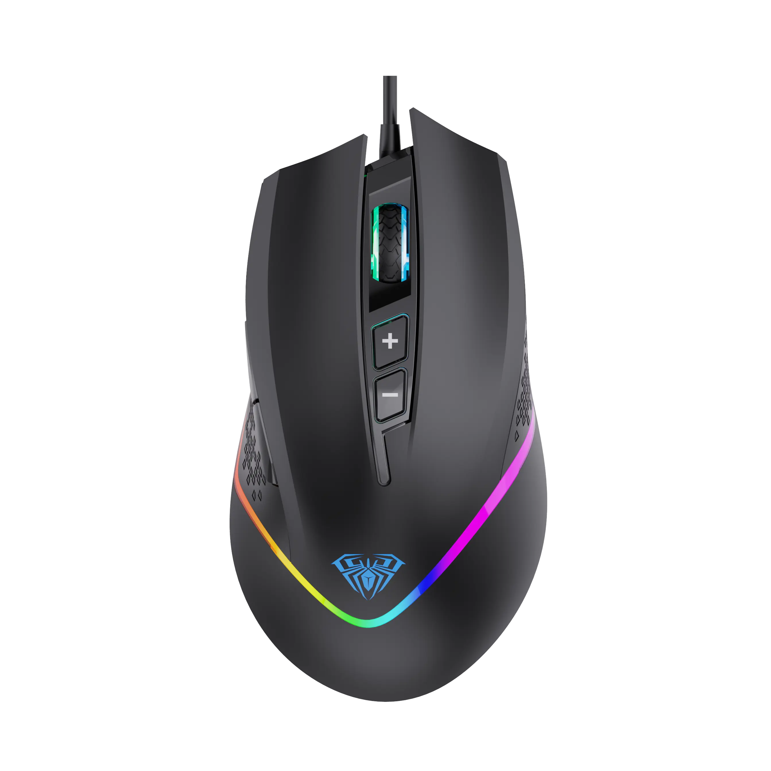 AULA F805 Full color Breathing Optical Ergonomic Gaming Mice Ergonomic Design Computer Mouse for Windows PC Gamers