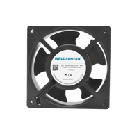 Ventilateur axial WELLSUNFAN DC 12038 24V 120x120x38 sans balais 12V avec un débit d'air élevé pour équipement électrique, ventilateur sans balais