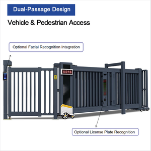 Puerta Corredera Automática de Seguridad Resistente a Congelaciones SSCL con Enfoque en la Privacidad y Reconocimiento de Matrículas para Fábrica/Gimnasio - Product Image 6