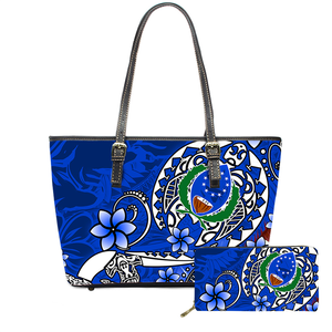 Sac à main polynéen hawaïen pour femmes, avec imprimé de <span class=keywords><strong>tatouage</strong></span> Vintage, porte-monnaie et sac à main personnalisés, nail Art de luxe, 2 pièces, - Product Image 2