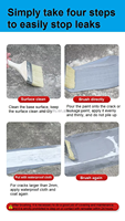 Peinture acrylique liquide forte pour toiture, application au pinceau, imperméabilisation pour toitures métalliques et en béton