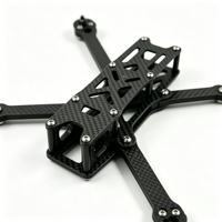 Châssis de drone FPV X-type robuste en fibre de carbone 3K de 5 pouces, conception légère pour un contrôle précis et un temps de vol étendu en freestyle