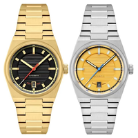 Montres automatiques analogiques de luxe en acier inoxydable personnalisées avec mouvement japonais Citizen, édition limitée pour hommes
