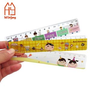 Règle droite en plastique personnalisée de 15 cm (6 pouces) avec impression UV intégrale motif dessin animé, jolies règles pour étudiants, outil de mesure pour l'école et le bureau - Product Image 4