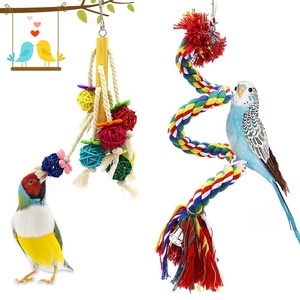 Birds Swing <strong>Toys</strong>, <strong>Parrots</strong> Chewing Hanging Perches with Bells <strong>Toys</strong> for Love Birds Budgie Macaws Cockatiels Parakeets African <strong>Grey</strong> - Product Image 4