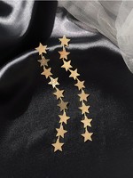 Anting-anting Gaya Metalik Modis, Laris Manis, Mewah, Meniruskan Wajah, Tampilan High-end
