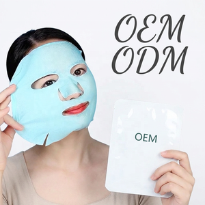 Mascarilla Facial de Microfibra Azul de Guangdong, Marca Privada OEM, Iluminadora, Hidratante, con Colágeno, Retinol, Vegana, Reafirmante y Antiarrugas - Product Image 1