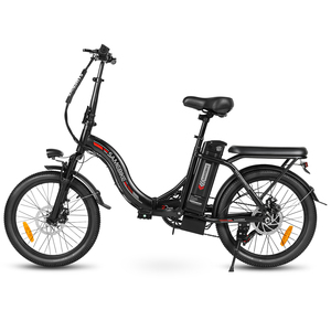 Vélo électrique pliable JA Warehouse DDP CY20 à 7 vitesses, 20 pouces, acier au carbone, batterie au lithium, moteur sans balais 250W, Ebike - Product Image 2