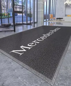 EP Custom Logo Mat Free Design Doormat PVC Spaghetti Coil Mat Entrance Mats Nylon Carpet