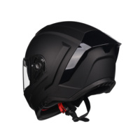 Casque intégral haute résistance anti-rayures et anti-buée à double lentille grand évent absorbant la sueur doublure Style populaire autoroute
