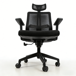 <span class=keywords><strong>Silla</strong></span> de oficina negra transpirable de diseño moderno <span class=keywords><strong>con</strong></span> <span class=keywords><strong>ruedas</strong></span> de tela ajustables Respaldo Malla Precio de fábrica Opciones de color personalizadas - Product Image 5