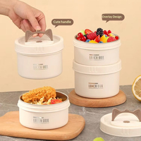 Boîte à bento réutilisable en acier inoxydable 304 multicouche sans BPA, compatible micro-ondes, anti-fuite, grande capacité, style japonais, 1 repas